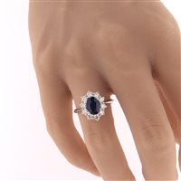 Anello Fanton Gioielli Donna ANELLI ZAFFIRO in Oro bianco Zaffiro 1.33 Ct FGANZAF6/801A - FGANZAF6/801A